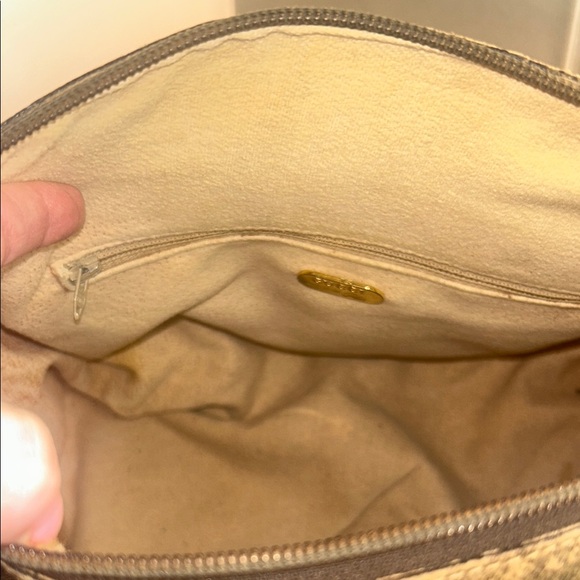 Gucci Brown and Tan Satchel with Monogram Pattern - Picture 9 of 10